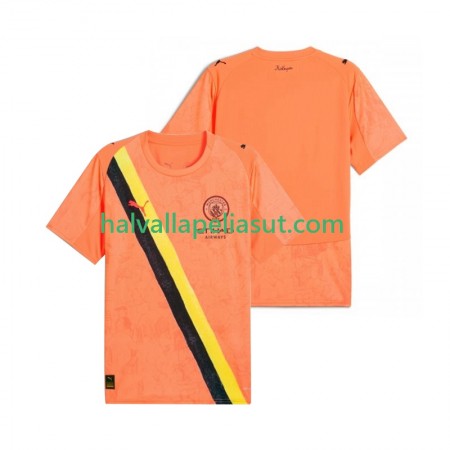 Jalkapallo Pelipaidat/Peliasut Manchester City KIDSUPER Maalivahti Kotipaita 2025-2026 Lyhythihainen